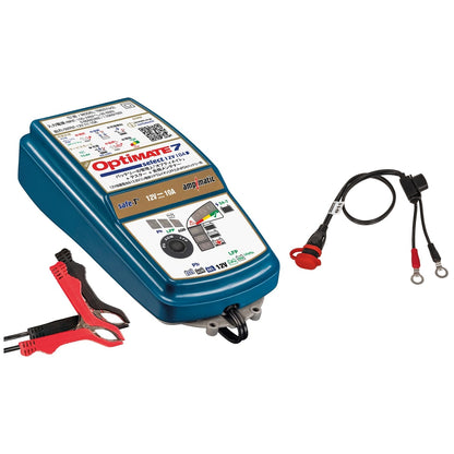 OptiMate 7 Select ver.2 車両側丸端子ケーブルセット TM257V2_O11【充電器本体：保証延長6ヶ月】